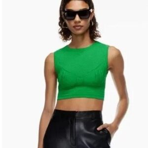 ☕️BABATON PIA SCULT KNIT CROP TOP NWT 2XS/TTP